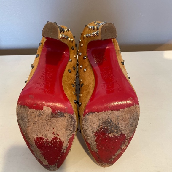 Christian Louboutin Studded Suede Booties - Picture 7 of 7